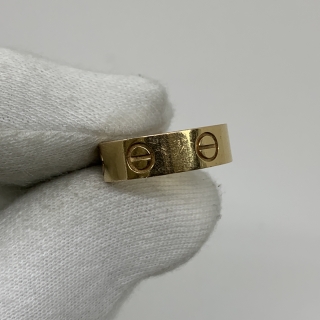 CARTIER FINE JEWELRY RING LOVE RING YG750 #50 5.6G FULL SET 2018
