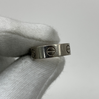 CARTIER FINE JEWELRY RING WG750 LOVE RING #50 W/CERT 7.33G 2006 CI6615