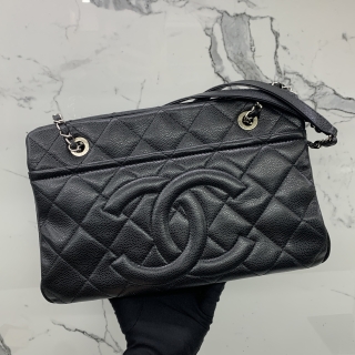 CHANEL BAG MATELASSE CAVIAR SKIN CHAIN TOTE COCOMARK SHW NO.17 17703534
