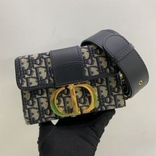 DIOR BAG OBLIQUE MONTAIGNE 30 BOX CHAIN SHOULDER 01-RU-0290