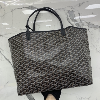 GOYARD BAG SAINT LOUIS GM W/POUCH NOIR AAS120232