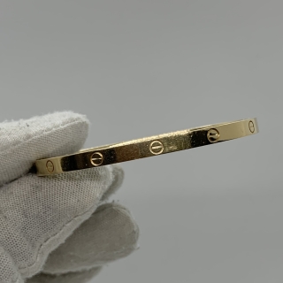 CARTIER FINE JEWELRY BRACELET LOVE 750 #15 SM 17.1G (W CERT 2024) WXZ384