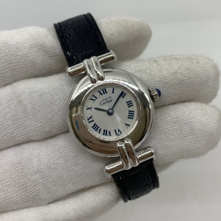 CARTIER WATCH COLISÉE SV925 VINTAGE QUARTZ W/BOX NO CARD MOVING 690002009200