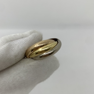 CARTIER FINE JEWELRY RING ONLY, TRINITY AU750 8.29G #53 TKH455