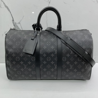 LOUIS VUITTON BAG MONOGRAM ECLIPSE KEEPALL 45 BANDOULIERE M40569 RFID NOT DETECTED