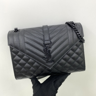 YSL BAG 487206 SO BLACK CHAIN SHOULDER