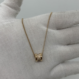 BVLGARI FINE JEWELRY NECKLACE B.ZERO1 PAVED DIAMONDS PG750 7.6G W/CERT 2024