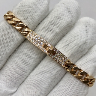 HERMES FINE JEWELRY BRACELET KELLY GOURMETTE TPM 41PD 0.9CT 25.2G W/CERT 2026 FULLSET