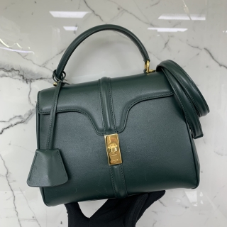 CELINE BAG CLASSIQUE 16 2WAY GHW GREEN