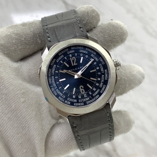 BVLGARI WATCH OCTO ROMA WORLDTIMER W/ ORIGINAL STRAP BLUE FACE  FULL SET 2023 OC41SWT BU7Q2F3