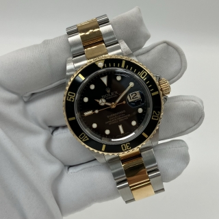 ROLEX WATCH MENS SUBMARINER 16613 WATCH ONLY 8 LINKS M SERIES