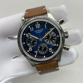 LONGINES WATCH L2.816.1.93.2 AVIGATION BIGEYE AUTOMATIC TITANIUM BLUE DIAL FULL SET (YEAR 2021) 52249401