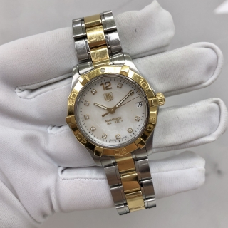 TAG HEUER WATCH FORMULA 1 AQUARACER WAF1320.BB0820 MOP MOTHER OF PEARL DIAL WITH DIAMOND INDEX 10PD WITH CERTIFICATES RKH1184