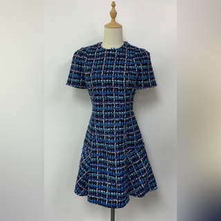 LOUIS VUITTON CLOTHES DRESS ONE PIECE TWEED RW222B  #34