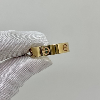 CARTIER FINE JEWELRY RING LOVE CLASSIC MODEL #64 YG750 7.35G FULL SET 2020