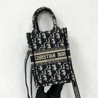 DIOR BAG BOOK TOTE MINI VERTICAL OBLIQUE 2WAY