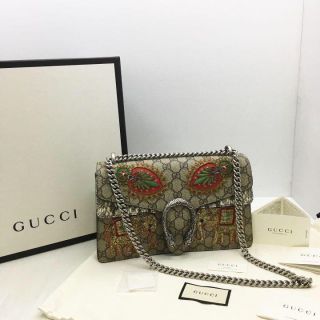 Gucci Dionysus Elephant Embroidered Shoulder Chain Bag