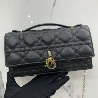 MISS DIOR MINI BAG BLACK LAMBSKIN