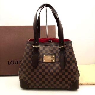 Louis Vuitton Damier Hampstead MM Tote Bag N51204 Brown