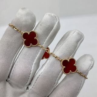 VINTAGE ALHAMBRA CARNELIAN 5 MOTIFS ARD35500 AU750 11.7G