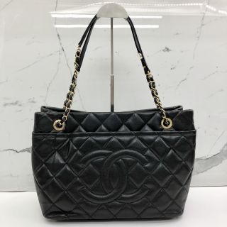 No.17 Chain Tote in Caviar Skin