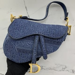 Dior Denim Saddle Bag