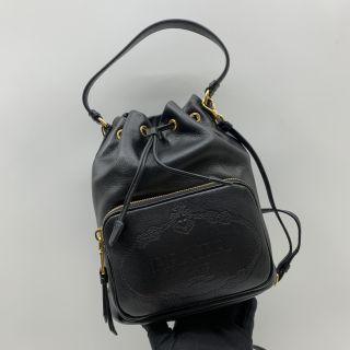 1BH038 DRAWSTRING 2 WAY SHOULDER BLACK