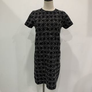 CANNAGE TWEED SHORT-SLEEVED ONEPIECE DRESS #38