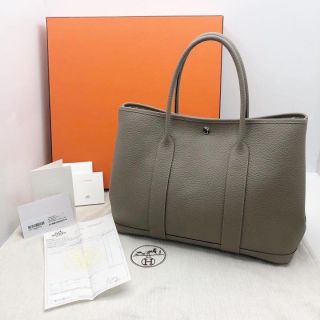 Hermes  Garden Party 36 Vache Country Leather A Stamp