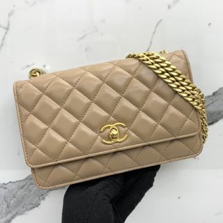 Chanel Matelassé Wallet on Chain in Lambskin