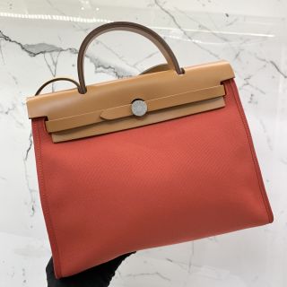 Hermes Bag Red Herline Herbag Zip 31, A Stamp