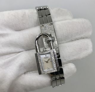 HERMES WATCH KELLY WATCH KE4-131 MOP W/ DIAMOND FULLSET 3740809