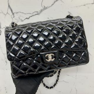 Chanel No.16 Jumbo Patent Flap Bag