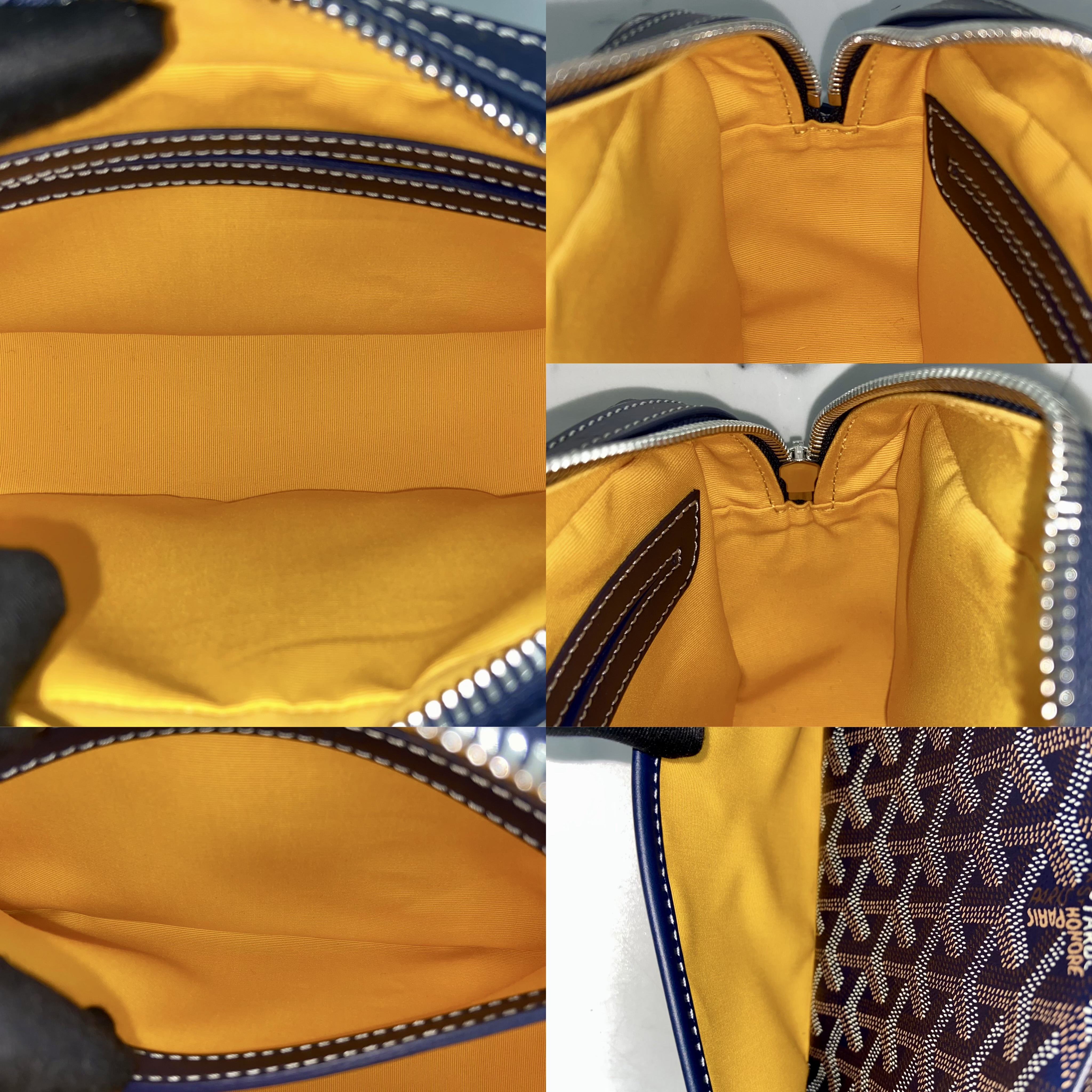 Pre-owned Goyard Cap-vert Pm Bag Yellow