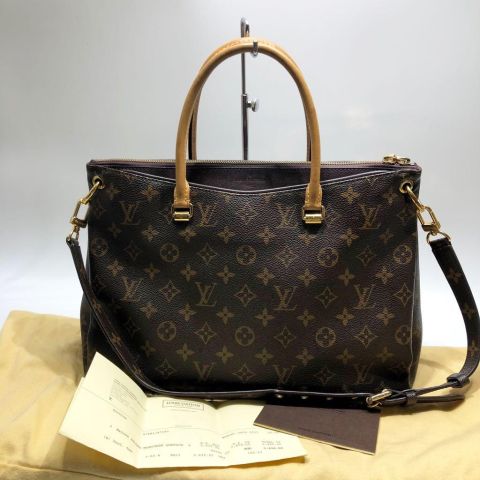 Louis-Vuitton Monogram Pallas-2Way-Bag