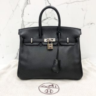 Hermes Bag Birkin 25 Black Epsom, L Stamp