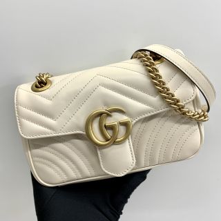 446774 CHAIN SHOULDER MINI WHITE