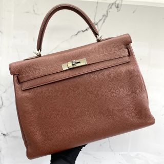 Hermes Kelly 35 Bag in Togo Leather, M Stamp