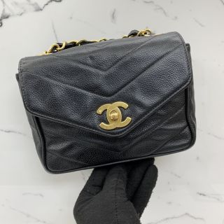 Chanel Bag Caviar Skin Mini Square