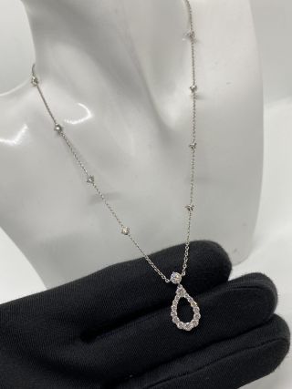 HARRY WINSTON LOOP BY DIAMOND 25P NECKLACE 7,1g