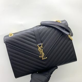 396910 LARGE CHAIN SHOULDER BLACK