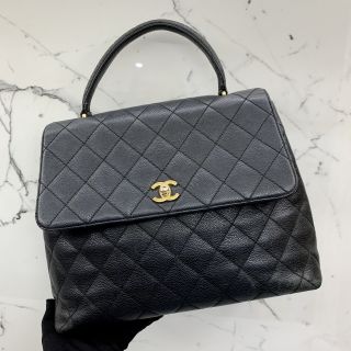 Chanel No.6 Top Handle Bag in Caviar Skin