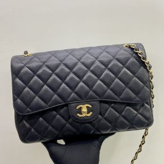 CAVIAR SKIN JUMBO 30CM WFLAP GHW NO.16 W/CARD