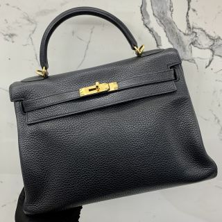 Hermes Kelly 32 in Clemence, Q Stamp