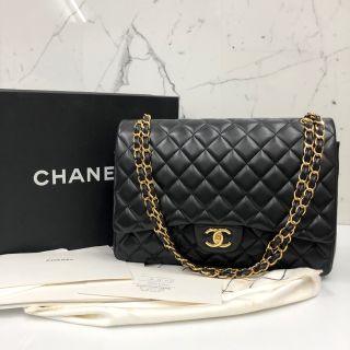 Chanel Bag Lambskin Jumbo W Flap No.15