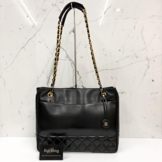 Chanel Bag Lambskin Chain Tote No.1 No Card WHolo