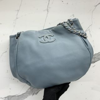 No.12 Blue Chain Tote in Lambskin