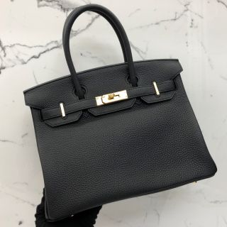 Hermes Bag Birkin 30 in Black Togo, D Stamp