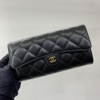 CAVIAR SKIN LONG WALLET NO.25