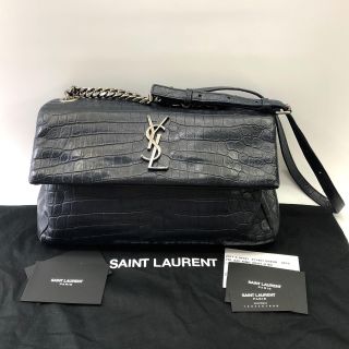 Saint Laurent Croc Embossed West Hollywood Bag